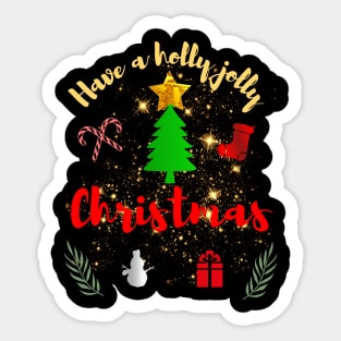 Have a merry and jolly Christmas! Sticker